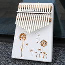 KERUS 17 teclas whit Kalimba pulgar Piano hecho por una sola placa de madera de alta calidad cuerpo de caoba instrumento musical