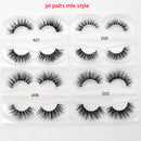 30 pairs/pack Visofree Lashes 3D Mink Eyelashes Full Strip Lashes Handmade Premium Mink Hair Multi-use False Eyelashes Makeup