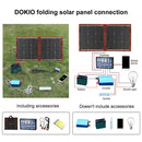 Dokio 80W Solar Panel 18V Flexible Foldble Solar Panel usb Portable Solar Cell Kit For Boats/Out-door Camping Solar Panel 12V