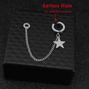 Stainless Steel Earrings Anti-Lost Ear Clip Wireless Bluetooth Earphone Holders Accessories Women Men Earrings for Airpods