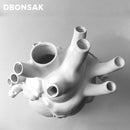 Jarrón de flores con forma de corazón anatómico de simulación nórdica, maceta de resina con latido del corazón, jarrones artísticos, escultura, maceta para plantas de escritorio, decoración del hogar