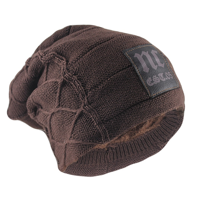 Gorros cálidos de invierno para hombres y adultos, gorros tejidos con letras a la moda para mujer, gorros de lana suave informales coloridos para exteriores