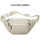 MVA Genuine Leather Belt Bag Women's Waist Bags For Women Fanny Pack Female Waist Pack Belt Waist Bag Woman Phone Bags Bumbag