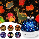 Bunte Projektorlampe und Nachtlicht 2 in 1 Universum Sternenhimmel Drehen LED Lampe Blinkender Stern Kinder Baby Geschenk USB Power