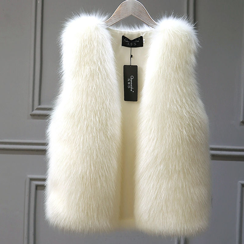 2021 neue Winter Weibliche Fuchspelz Weste Mantel Winter Warm Weiß Schwarz Grau Pelz Weste Jacke Große Größe 2XL Ärmelloser Mantel