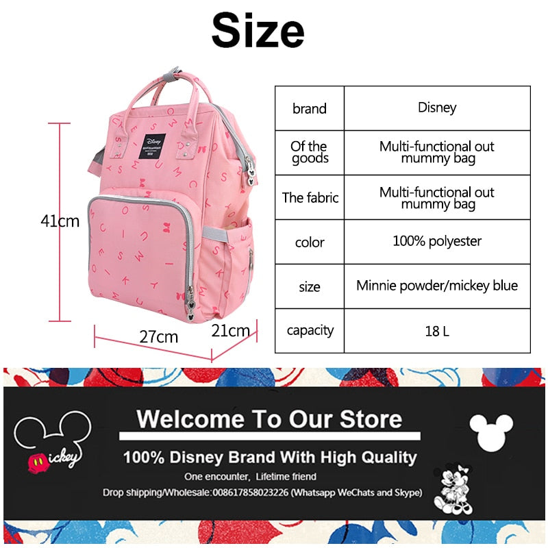 Bolsa de pañales USB Dumbo Beige de Disney, mochila impermeable, bolsa de maternidad/pañales para mamá, bolsas de viaje para lactancia, Simba de lujo, novedad de 2020