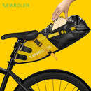 Bolsa de bicicleta NEWBOLER impermeable 13L bolsa de sillín de bicicleta de gran capacidad ciclismo bolsa trasera plegable MTB Road Trunk Bikepacking