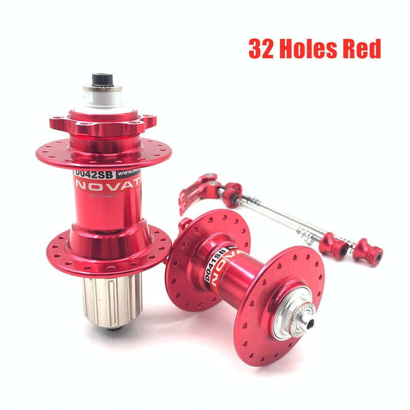 Novatec hub D041SB D042SB disc card brake MTB mountain bike hub bearing bicycle hubs 24 28 32 36 Holes 24h 28h 32h 36h 5 colors