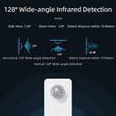 Tuya PIR Motion Sensor WiFi for Smart Life Infrared Passive Detection, Security Alarm System Detector Remote Work With Alexa