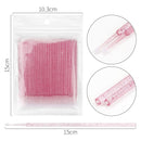 100Pcs Disposable Eyelash Mascara Swab Micro Brushes Eyelash Extension Individual Lash Removing Applicator Wands Makeup Tool kit
