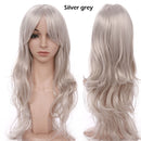 S-noilite Synthetic 28colors 22inch Loose Wave Wigs Halloween Cosplay Wig Blue Red Pink Grey Purple Hair Wig Cosplay for party