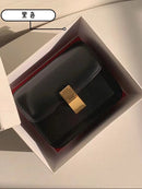Classic Crossbody Bag Genuine Leather Box Tofu Shoulder Bag for Women 2021 Adjustable Luxury Design Flap Crossbody Bag with Lock