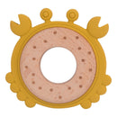 1PC Silicone Teether Baby Rudder Shape Wooden Teether Ring Kid Gift Food Grade Silicone Children&