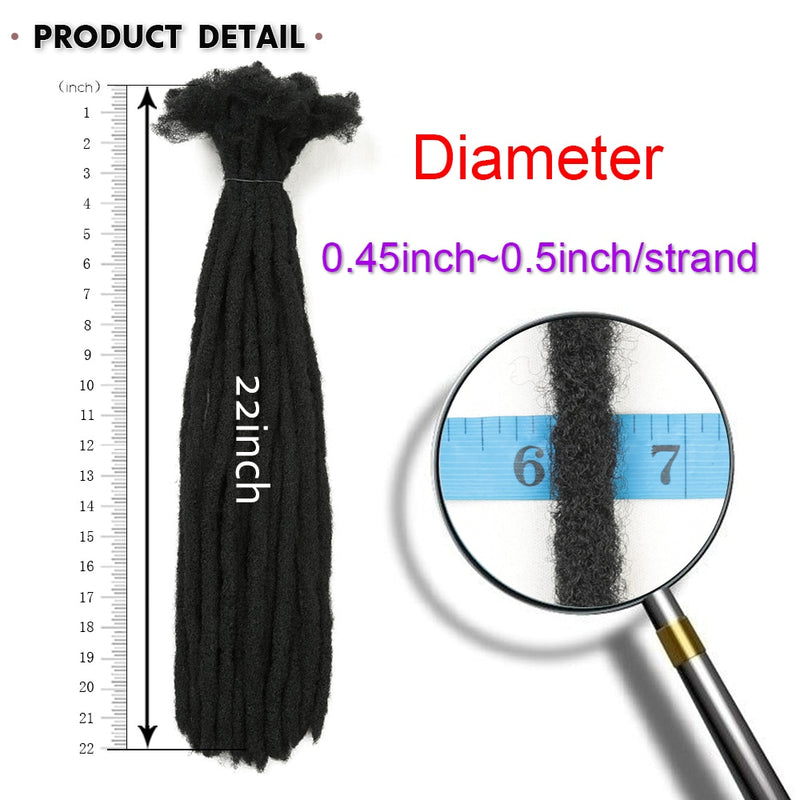 22 Inch Dreadlocks Crochet Braids Hair Synthetic Faux Locs For Men And Women Ombre Braiding Hair Extensions Hair Expo City