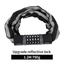 WEST BIKING Bicycle Lock MTB Road Bike Safety Anti-theft Chain Lock With 2 Keys Outdoor Cycling Bicycle Accessories Bike Lock