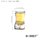 BORREY, copa de cerveza única, divertida copa de vino, whisky, Vodka, vasos de chupito, barra creativa, copa de cóctel, taza con forma de cuerpo, taza de jugo de café