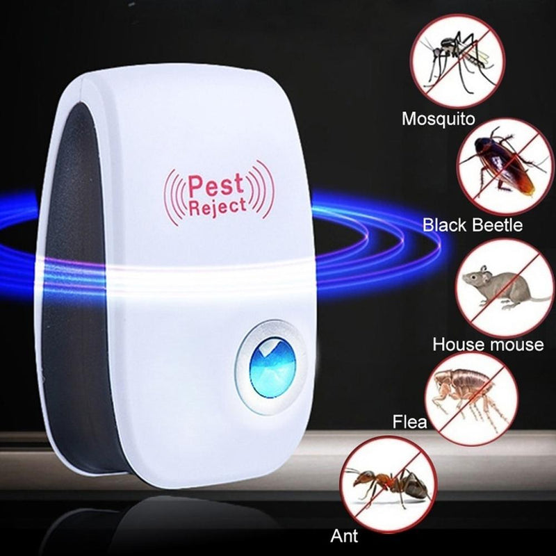 Dispositivo repelente de cucarachas y ratones con ultrasonido, 1 Uds., insectos, ratas, arañas, matamosquitos, Control de plagas, plagas domésticas