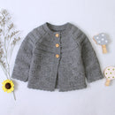 2022 Autumn Winter Kids Boys Girls Sweaters Baby Girl Solid Cotton Sweater Jacket Boys Children Knitted Kids Sweaters Girls