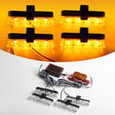 Grill Car Police LED Light Strobe Red Blue Emergency  Remote Wireless Control Flash Signal Fireman Beacon Warning Lamp