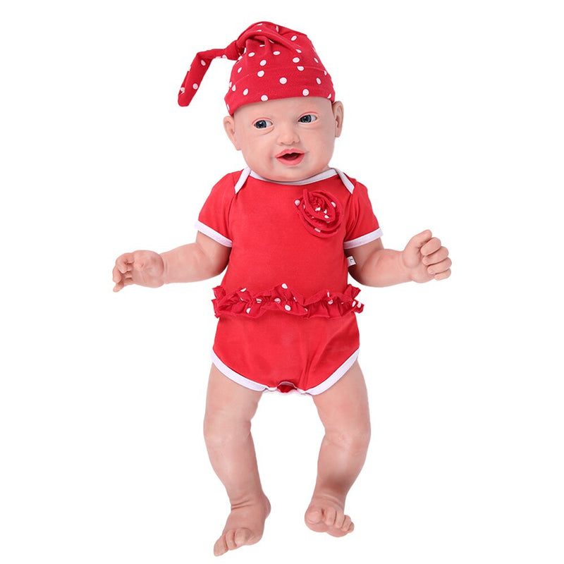 IVITA WB1513 59cm 5210g Original Full Silicone Reborn Baby Dolls Eyes Opened Newborn Alive Laughing Babies Toys for Kids Gift