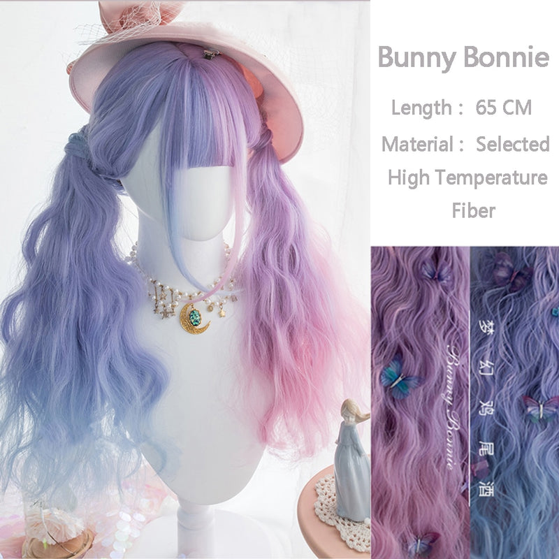 SHANGKE Synthetische Rot Schwarz Blond Weiß Lolita Perücken Für Frauen Lange Gerade Perücke Mit Pony Genshin Impact Cosplay Perücke