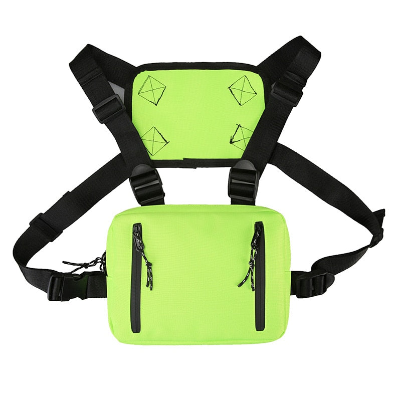 Fashion Chest Rig Bag For Men Waist Bag Hip hop streetwear functional Tactical Chest Mobile Phone Bags Male Casual Fanny Pack