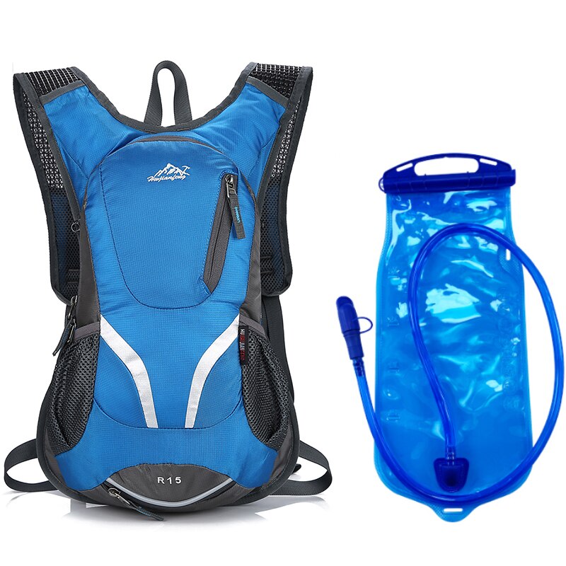 15L Outdoor Sport Radfahren Klettern Wasserbeutel Trinkrucksack Ultraleichter Rucksack Wanderrad Reitrucksack Blasenrucksack