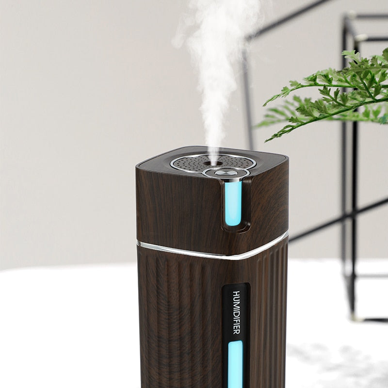 300ML Portable USB Air Humidifier Water Diffuser with Light for Home Car Ultrasonic Cool Humidificador Mini Mist Maker Fogger