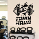 Large 73cmX104cm Fitness Quote Vinyl Wall Stickers For Gym Rooms Decor Fitness Room Sticker Motivate Frse Vinyl Wall Decals