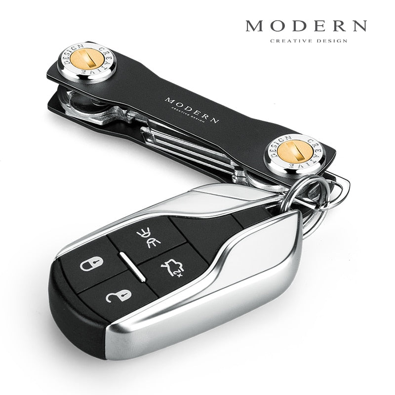 2022 Modern-Brand Aluminum Key  Wallet DIY Keychain EDC Pocket Key Holder Key Organizer