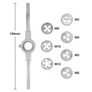 Tap And Die Set 8/20/40pcs Tap Wrench Threading Tools Metric/Imperial Hand Tapping Tools For Metalworking Screw Thread Tap Die