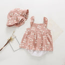 Summer Baby Clothes Baby Rompers New Summer Clothes Fashion Cute Cherry Prints Kids Clothing Rompers Dress With Hat