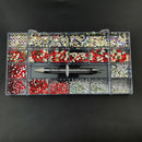 21 rejillas de cristales, diamantes, juego de diamantes de imitación para uñas, 3100 Uds., Kit de diamantes de imitación con reverso plano, arte de uñas brillante con 1 bolígrafo para decoraciones