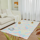Topfinel Carpets Fluffy Rugs For Living Room Mat Bedroom Bedside Plush Carpet Floor Grey Mat Kids Home Decor Baby Crawling Mat