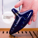Ocarina Ceramic Legend Of 12 Holes Ceramic Alto C Ocarina Flute Blue Inspired Time Musical Instrument For Beginner Accessories