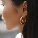 Slovecabin 925 Sterling Silver Luxury Hoop Piercing Boucle Doreille Femme Gold Round Circle Fashion Earrings for Women Jewerly