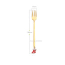 Wholesale Christmas Coffee Spoon &amp; Fork Sets Coffee Stirring Spoon Creative Dessert Tea Spoon Shovel Christmas Gift Box