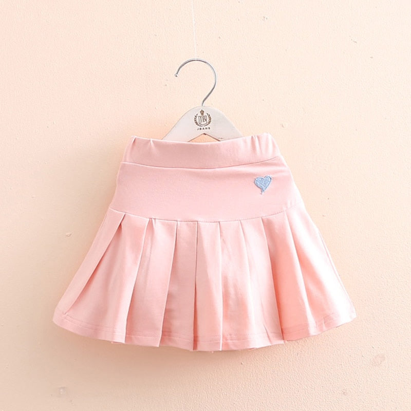 2022 Summer Fashion 3 4 6 8 9 10 12 Years Cotton School Children Clothing Dance Training For Lovey Baby Girls Skirt With Shorts