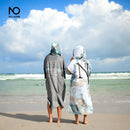 Nu-June Changing Towel Beach Towel Microfiber Changing Robe Cloak Man Women Bathrobe Hooded Surf Poncho Towel Swimsuit Beachwear
