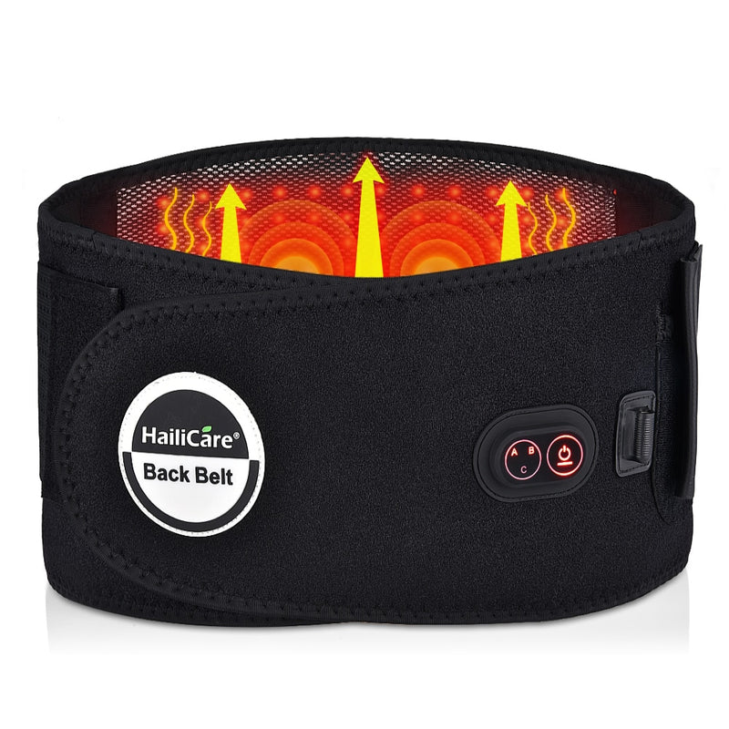 Waist Heat Therapy Massage Red Light Heating Massage Belt Relieve Pain Disc Herniation Support Spine Lumbar Back Massager