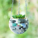 Retro Disco Ball Planter Basket Round Mirror Hanging Pot flower pot Wall Planter Pot Hangin Vase Desktop Decoration Balcony Vase