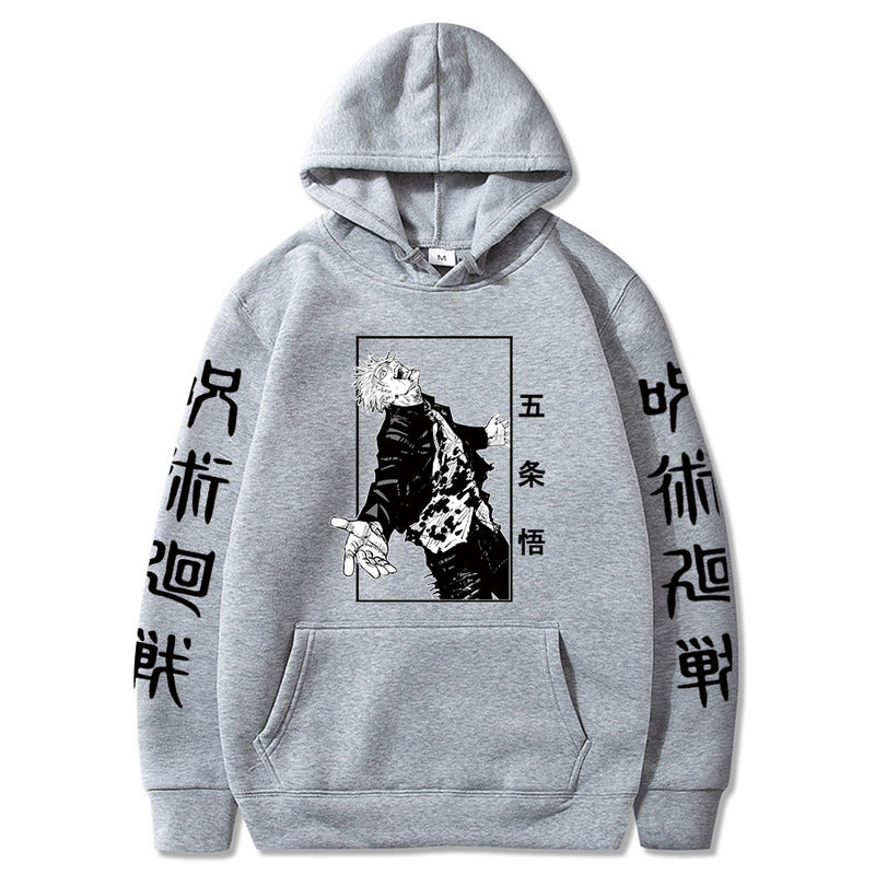 2021 Japanische Anime Hoodies Jujutsu Kaisen Satoru Gojo Graphic Hoodie Sweatshirts Männlich