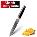 Kitchen Knives 1-9pcs Chef Knives 7CR17 440C High Carbon Stainless Steel Damascus Drawing Gyuto Cleaver Set Slicer Santoku Knife