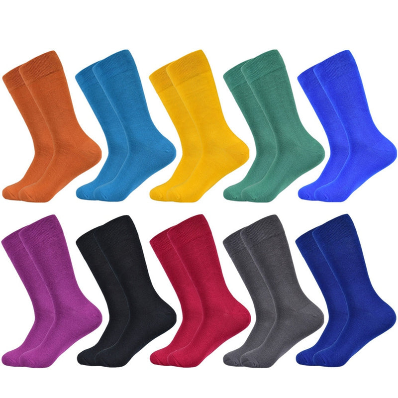 Men&#39;s Socks Cotton Breathable and Sweatproof Multicolor Four Seasons High Quality Black Dress Men&#39;s Crew Socks