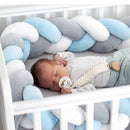 Parachoques de nudo para bebé de 1M/2M/3M/4M en la cama, almohada para recién nacido, cojín para cuna, parachoques para cuna, Tour De Lit Bebe Tresse