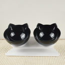 Doppelnapf für Katzen, Katzennapf, Hundenapf, rutschfester Futternapf mit erhöhtem Ständer, Futter- und Wassernapf für Katzen, Hundefutterstation, Heimtierbedarf