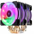 CPU Cooler High Quality 6 Heat-Pipes Dual-Tower Cooling 9cm RGB Fan LED Fan Support 3 Fans 3PIN CPU Fan For AMD And For Intel