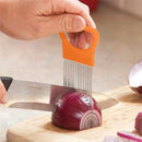 Multi-purpose Onion Cutter Stainless Steel Plastic Vegetable Slicer Tomato Cutter Metal Meat Needle Kitchen Accessories Gadgets