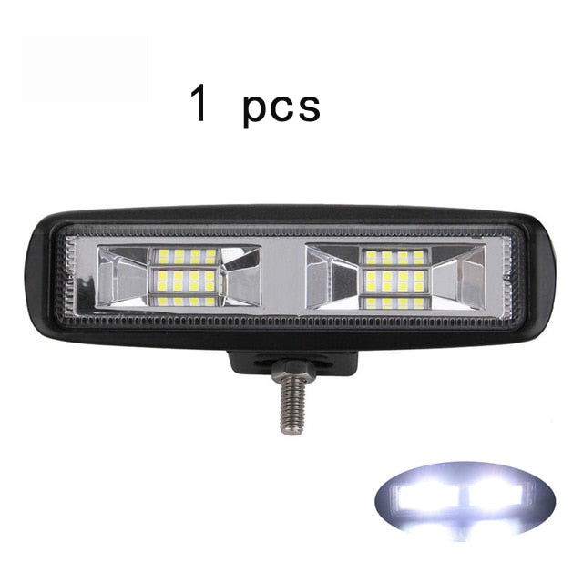 Car Light Assembly Led Fog Lights Off Road 4x4 48W Spot Beam Led Light Bar For Trucks ATV SUV DRL LED Spotlight Work Light Bar