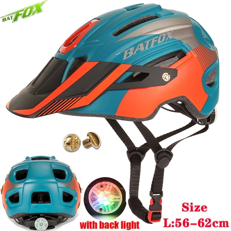 2022 New Batfox Bicycle Helmet for Adult Men Women MTB Bike Mountain Road Cycling Safety Outdoor Sports Safty Helmet